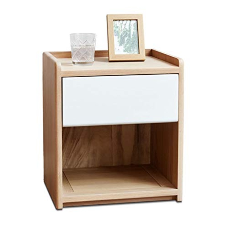 Com e cassettiere Comodino comodino in legno massello armadietto per bambini mobili per camera da letto studio armadietto corto un cassetto Camera da letto ( Color : Wood color , Size : 40*35*45cm )