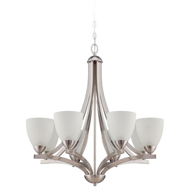 Craftmade 37728-SN Almeda Eight Light Chandelier Satin Nickel (Discontinued)