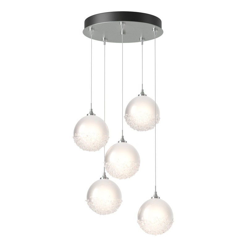 Fritz Globe 5-Light Pendant Vintage Platinum