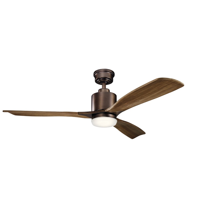 Kichler 300027OBB 52″ Ceiling Fan, Oil Brushed Bronze
