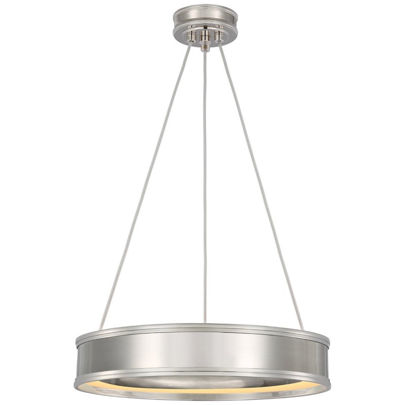 LED Chandelier from the Connery Collection in Polished Nickel Finish by Visual Comfort Signature