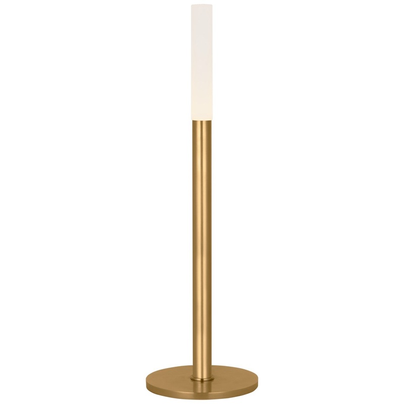 LED Table Lamp from the Rousseau Collection in Antique-Burnished Brass Finish by Visual Comfort Signature