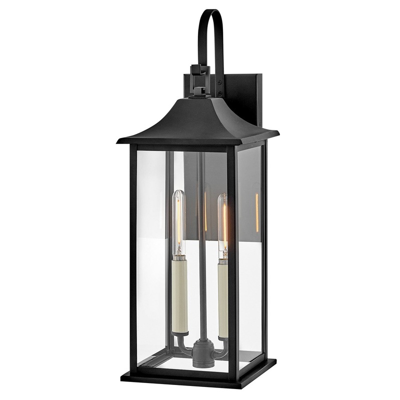LED Wall Mount from the Nolan Collection in Black Finish by Lark