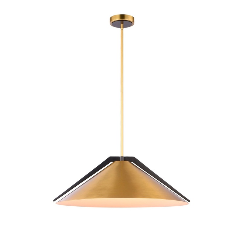 Baltic Large Pendant – Brass/ Black