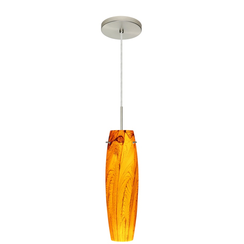 Besa 1BT-4121HB-HAL-SN Tu Tu One Light Pendant Satin Nickel