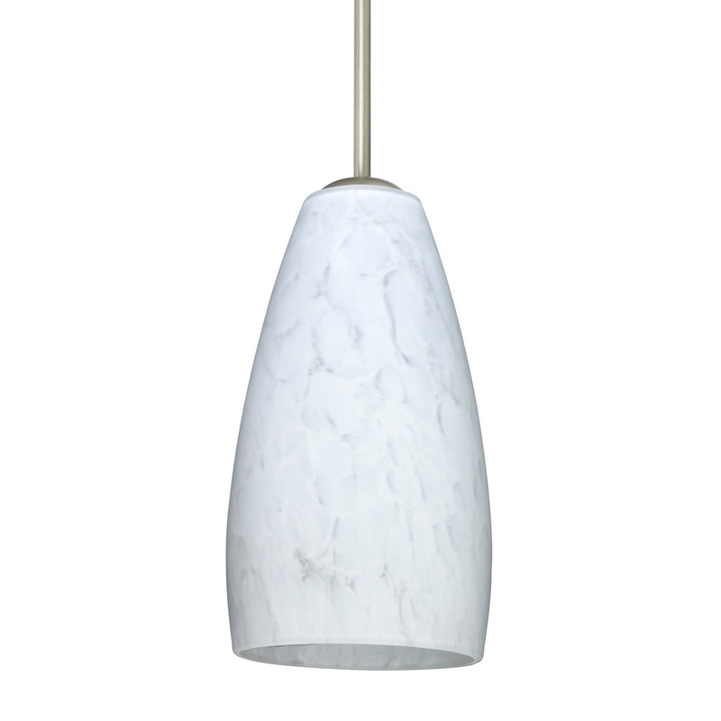 Besa B-150919-MED-SN Besa Chrissy Pendant One Light Pendant Satin Nickel
