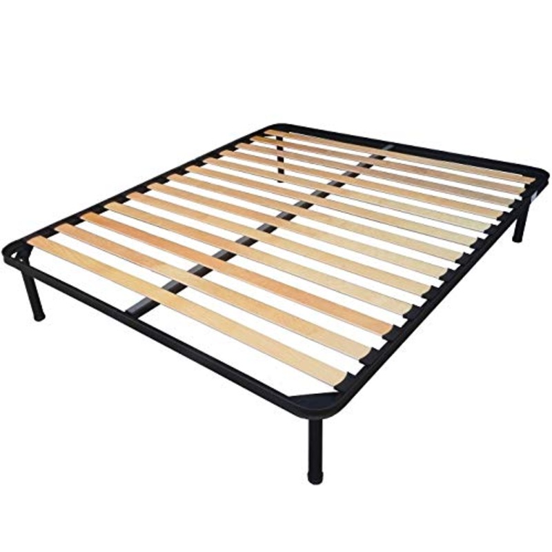 DOLCI SOGNI Rete Matrimoniale 140×200, Matrimoniale Francese, Doghe Letto Matrimoniale, 4 Piedi Avvitabili, Struttura Letto Matrimoniale 140×200 Interamente in Ferro, 100% Made in Italy
