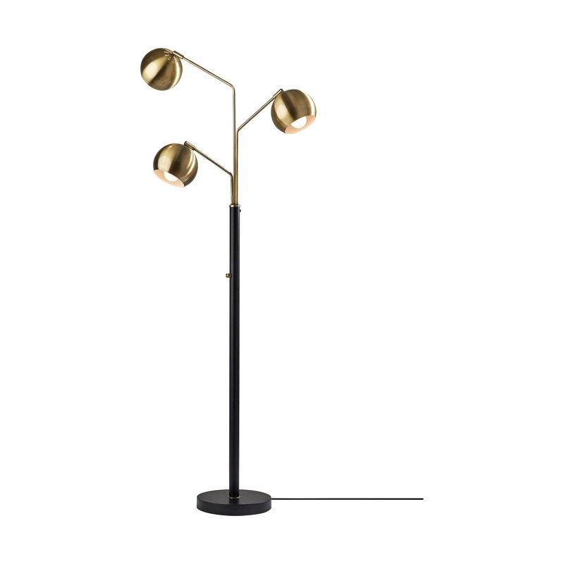 Emerson Tree Lamp Black & Antique Brass