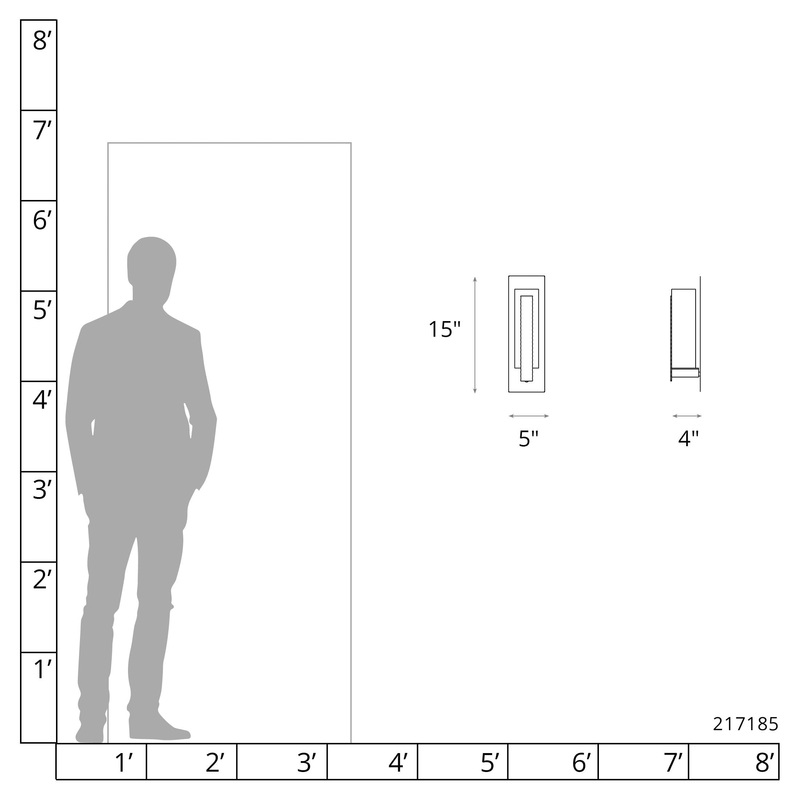 Forged Vertical Bar Sconce White