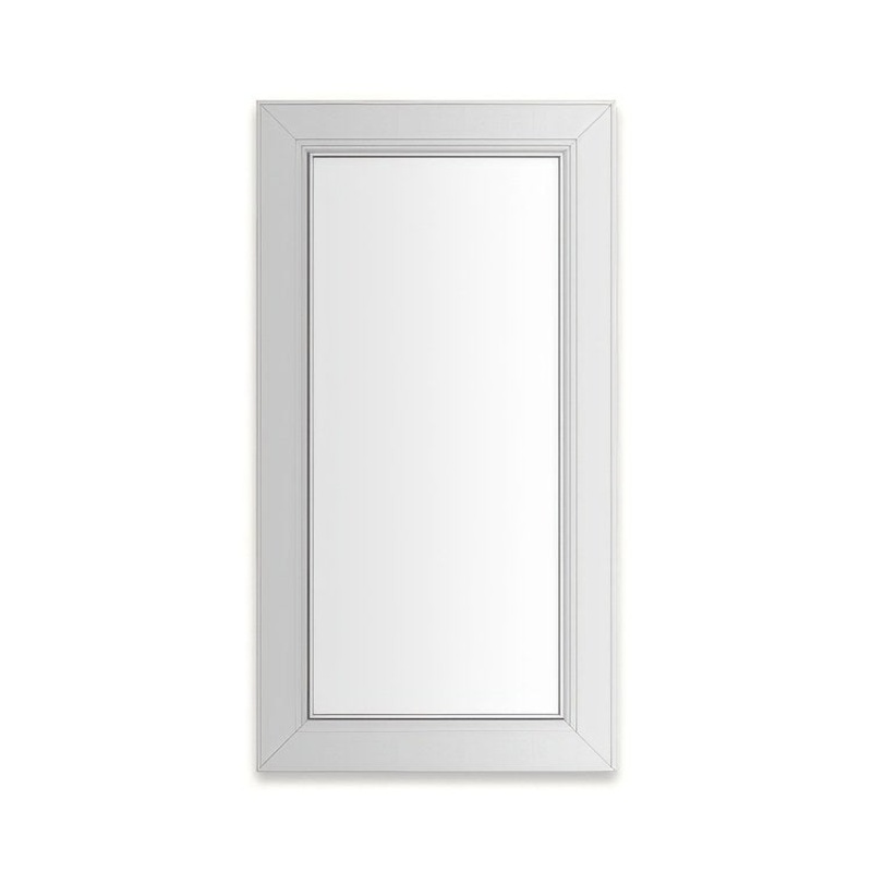 Medicine Cabinet Main Line 16 x 40 Inch 1 Doors Framed Mirror Chrome Flat Top Merion Frame Slow Close Hinges Sliding Magnification Mirror Magnetic Strip Interior Lighting USB Charging ports Electrical Outlets Phone Holder 4 Inch