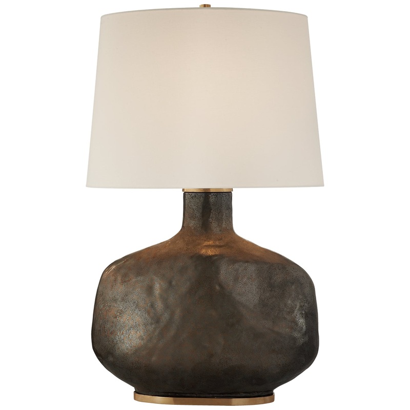 One Light Table Lamp from the Beton Collection in Crystal Bronze Finish by Visual Comfort Signature