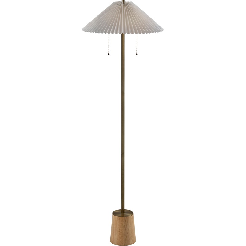 Ophelia Floor Lamp Antique Brass