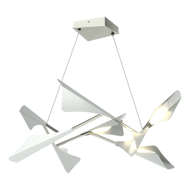Plume 8-Light LED Pendant Sterling Vintage Platinum