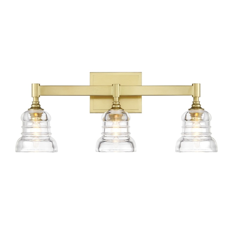 Three Light Bath from the Gregory Collection in Aged Brass Finish by Crystorama