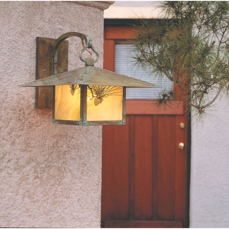 Arroyo MB-17PFGW-VP Monterey One Light Wall Mount Verdigris Patina