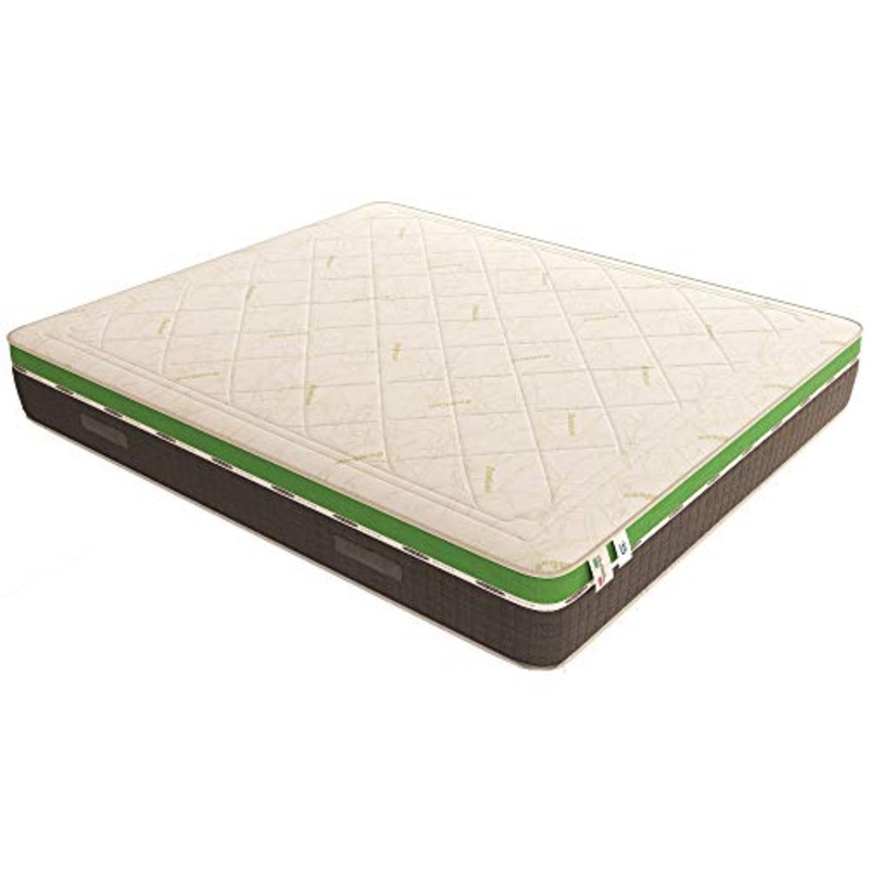 Baldiflex Emporio Materasso Matrimoniale Molle Insacchettate e Memory, Energy 1600 Molle + 5 cm Memory, 9 Zone Differenziate, 100 Notti di Prova, Altezza 26 cm 180×200 cm
