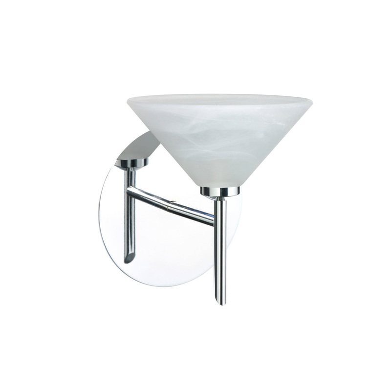 Besa 1SW-117652-CR Kona One Light Wall Sconce Chrome