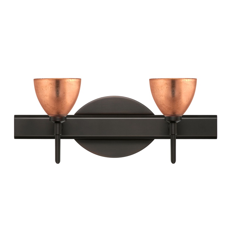 Besa 2SW-1758CF-BR Divi Two Light Wall Sconce Bronze