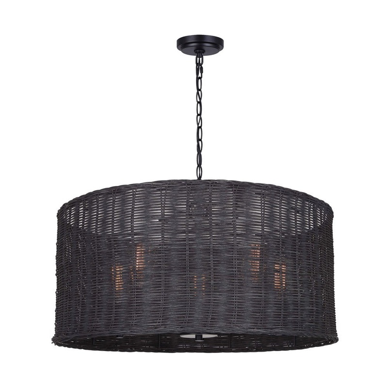 Canarm ICH2023B05BK23 Remee Five Light Chandelier Matte Black