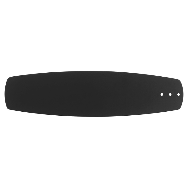 Fan Blades from the Breeze Collection in Matte Black / Weathered Oak Finish by Quorum