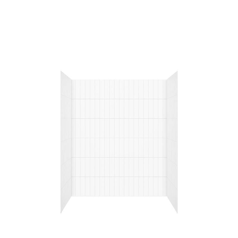 MAAX 107181-000-270-000 Versaline 60 in. Alcove Wall Kit – Vertical in White