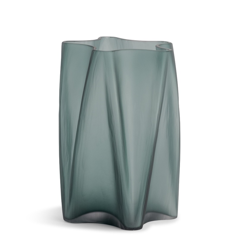 Otis Vase Teal Glass