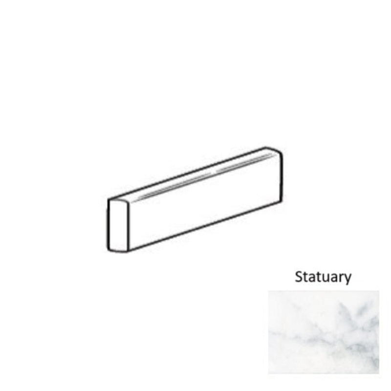 Roca Tile Usa Inc Elegant Ideas 6X18 Bullnose Statuary White Glossy / Bright Ceramic Wall Tile – Fstrv04A31