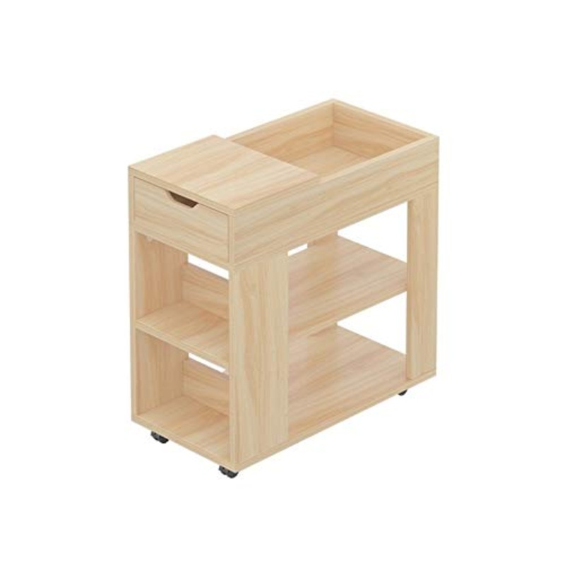 WALNUTA Tavolino t con Side Angolo di 60 cm di Lunghezza, 30 cm di Larghezza Semplice Piccola Domestica Comodino, Mobile Sofa