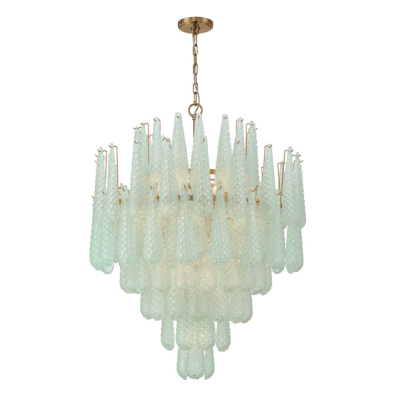 21 Light Chandelier from the Ollie Collection in Aged Brass Finish by Crystorama