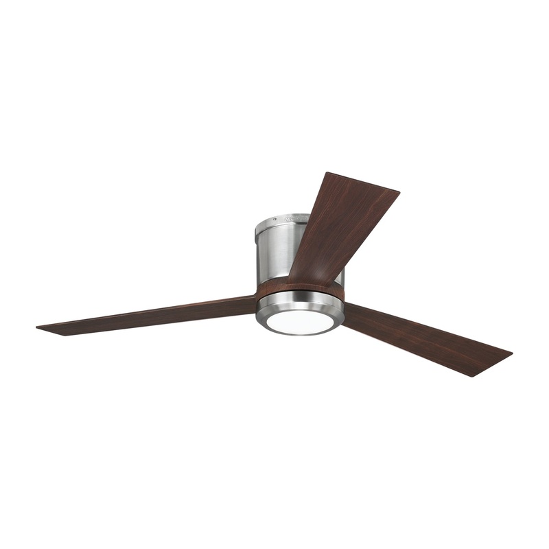 52″Ceiling Fan from the Clarity Collection in Brushed Steel Finish by Generation Lighting.