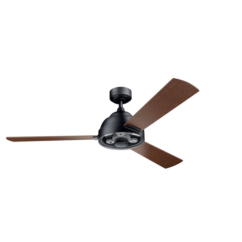60″Ceiling Fan from the Pinion Collection in Distressed Black Finish by Kichler