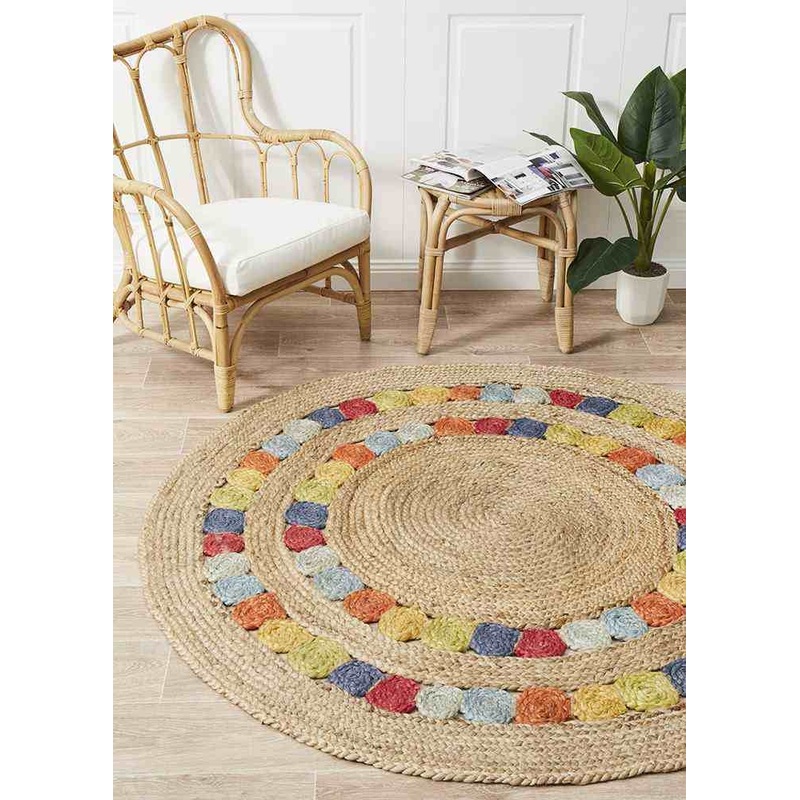 Atrium Fruit Multi By Rug Culture – 240X240CM – ROUND