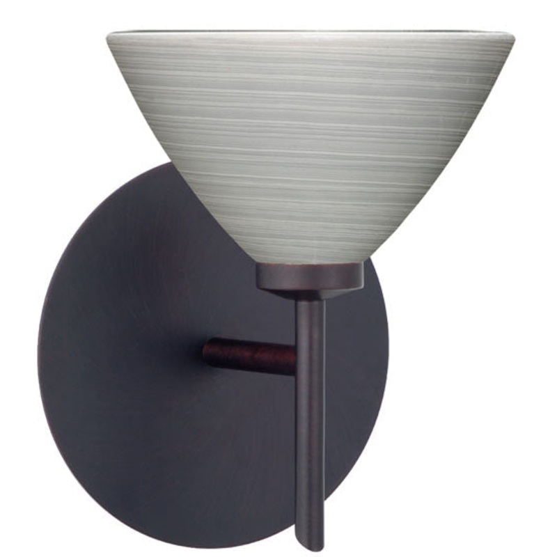 Besa 1SW-1743TN-BR Domi One Light Wall Sconce Bronze