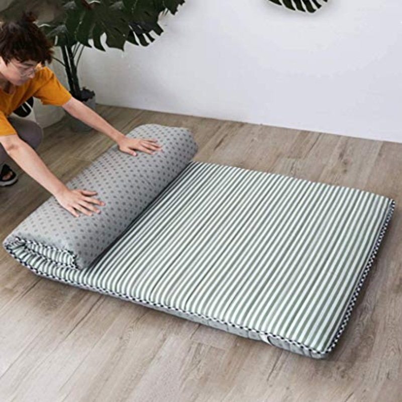 Dormitorio Pieghevole Tatami, Portatile Spesso Materasso Pad Doppio Singolo Futon Tatami Home Campeggio Mat (Colore : D, Size : 120CMX200CM)
