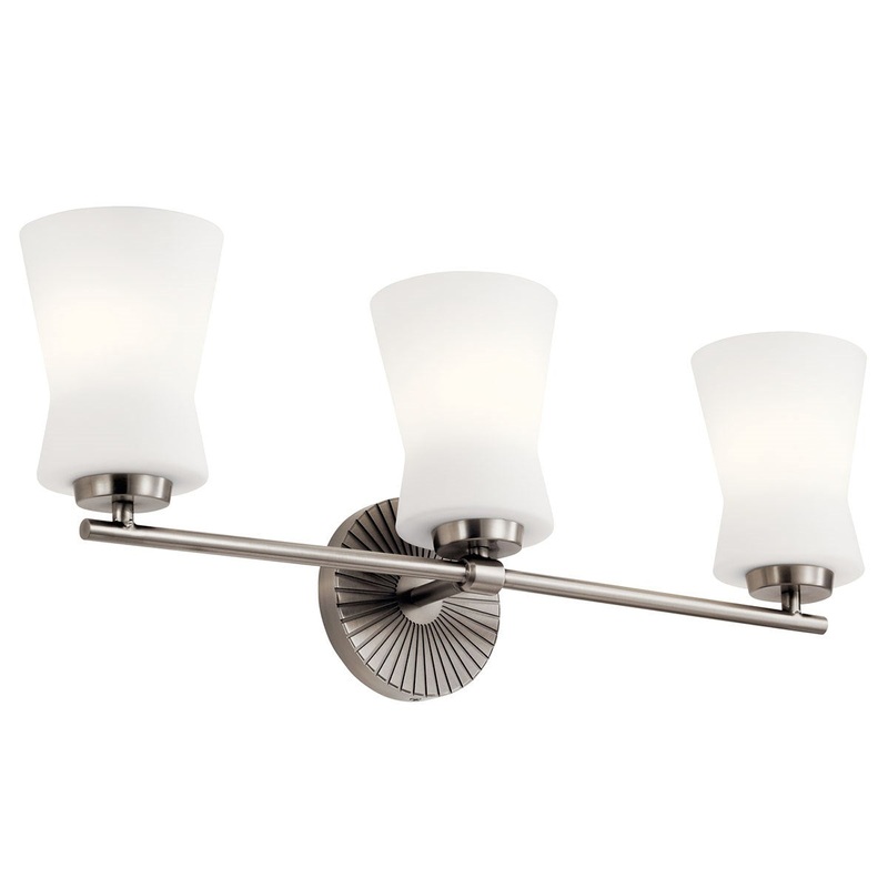 Kichler 55117CLP Three Light Bath, Classic Pewter