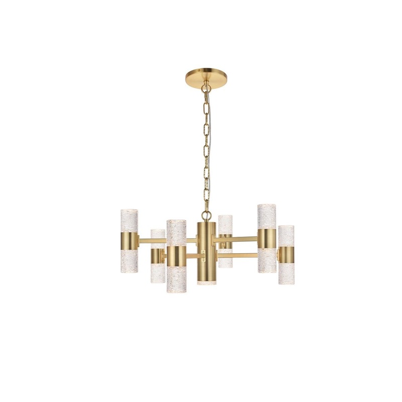 LED Pendant from the Vega Collection in Gold Finish by Elegant Lighting