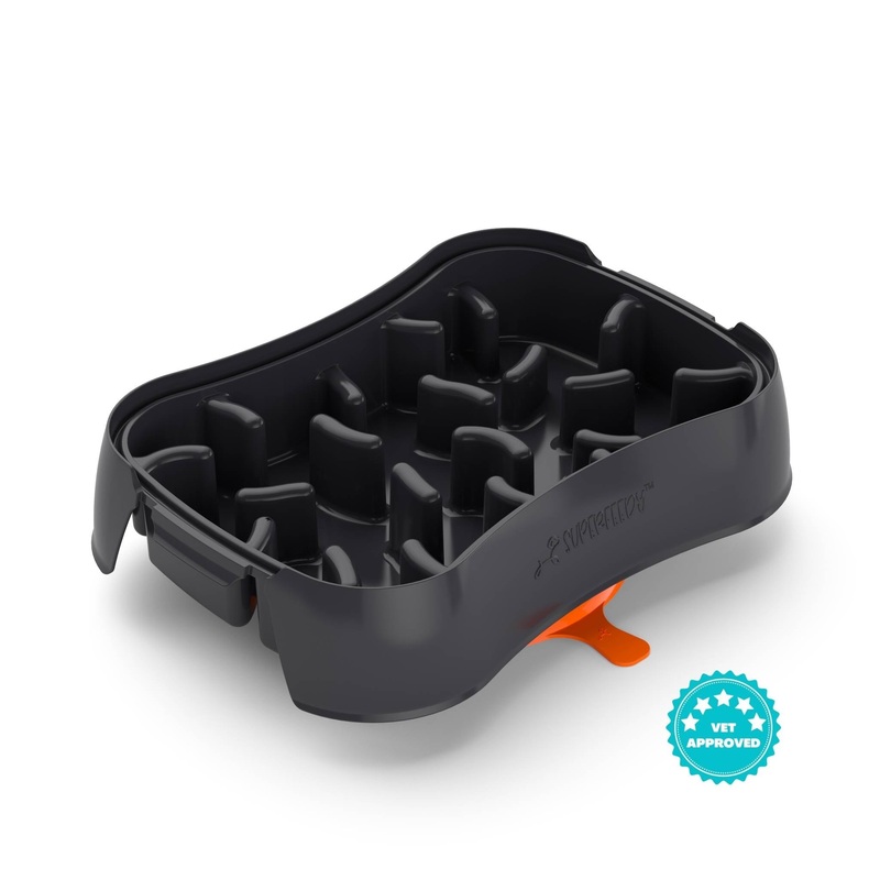 Marley Slowappy Slow Feeder  Bowl – Dark Grey