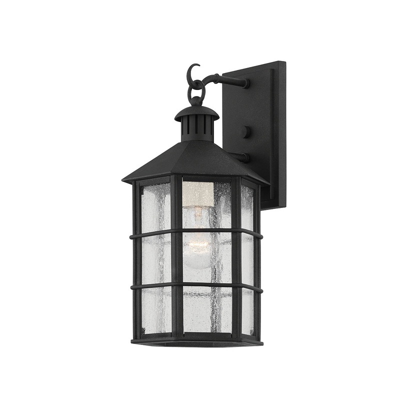 One Light Wall Sconce from the Lake County Collection in French Iron Finish by Troy Lighting