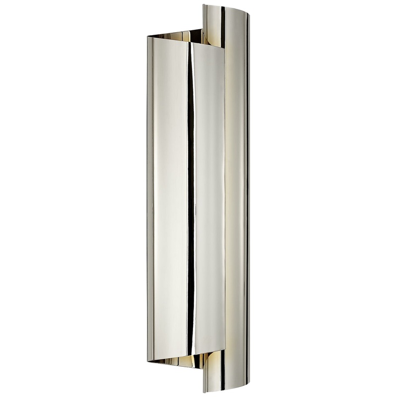 Three Light Wall Sconce from the Iva Collection in Polished Nickel Finish by Visual Comfort Signature