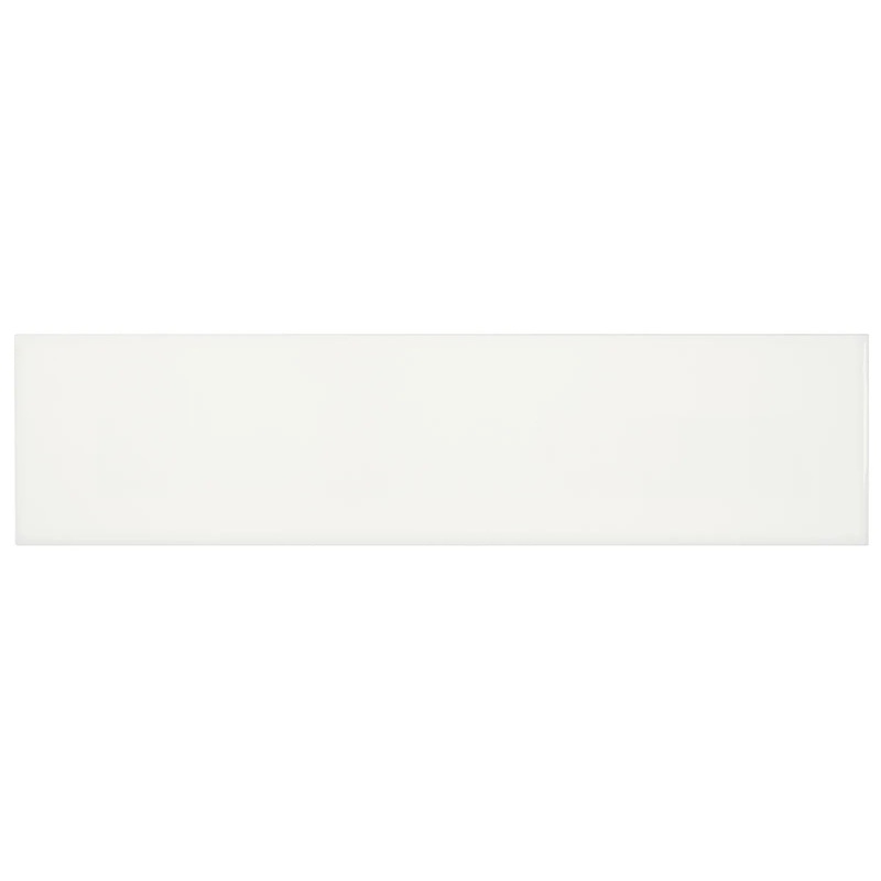 4″ x 16″ Soho Canvas White Glossy Glazed Ceramic Wall Tile 4″ x 16″
