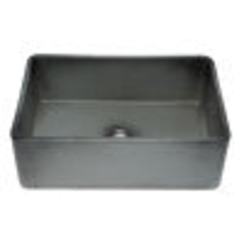 ALFI brand ABCO3020SB Concrete Color 30 inch Reversible Single Fireclay Farmhouse Kitchen Sink