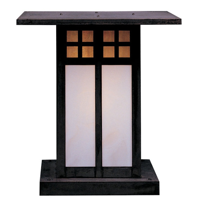 Arroyo GC-18GWC-MB Glasgow One Light Column Mount Mission Brown