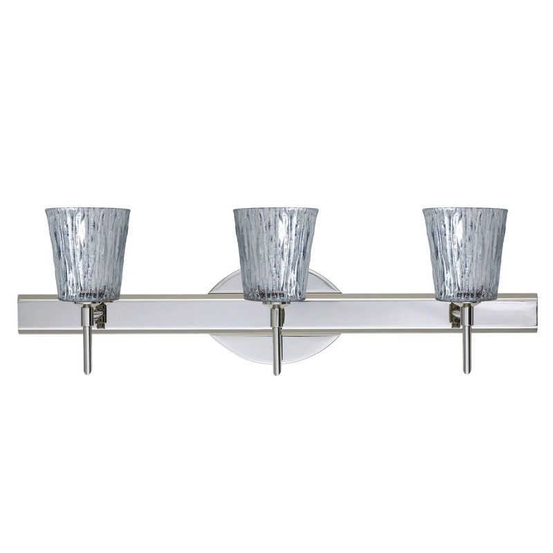 Besa 3SW-5125SF-CR Nico Three Light Wall Sconce Chrome (Discontinued)