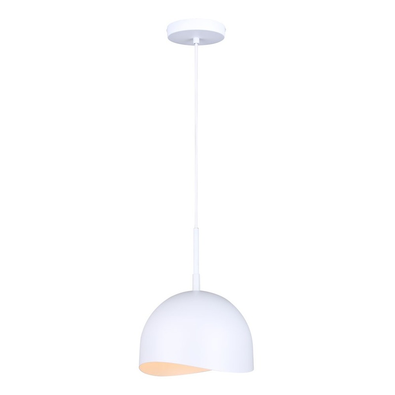 Canarm IPL1122A01WH Henlee One Light Pendant Matte White