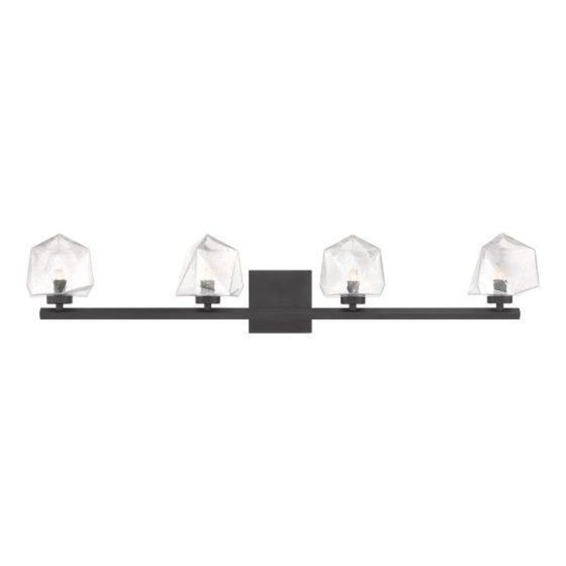 Castello 4-Light Bathroom Vanity Light Matte Black