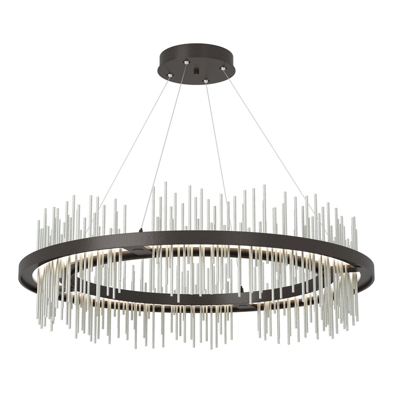 Gossamer Circular LED Pendant Oil Rubbed Bronze Vintage Platinum
