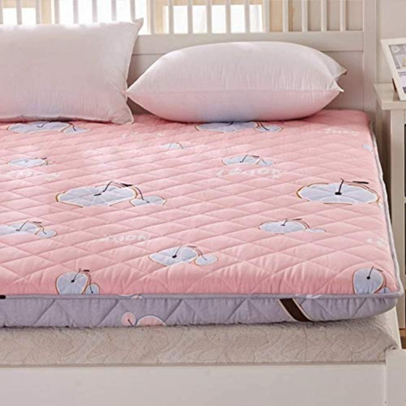 HKX Coprimaterasso Futon con Tappetino Spesso, Letto Flannel-G 150x200cm (59×79 Pollici)