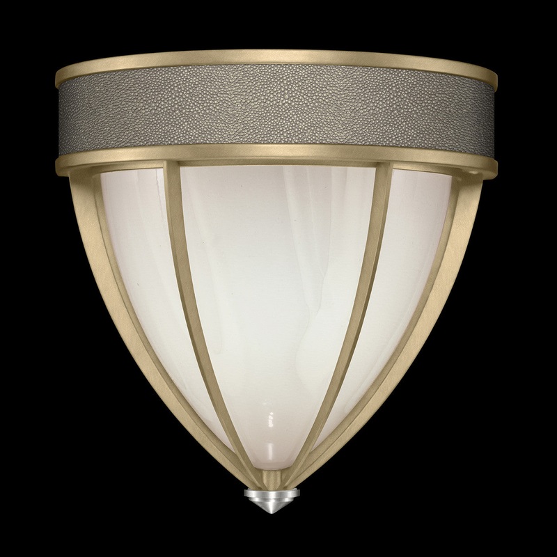 Mirage 12.25″H Sconce Soft Gold Leaf/Nickel/Coco