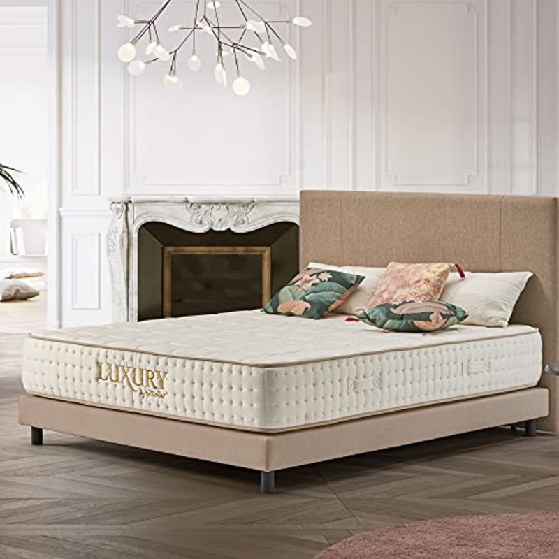 Naturalex | Luxury | Materasso Memory King Size 180×200 cm | Gamma Hotel Premium | 25 cm | Sistema Anatomico Rinforzato Antiaffossamento | 7 Zone Struttura Ultra Ventilante | Rigidit Ideale