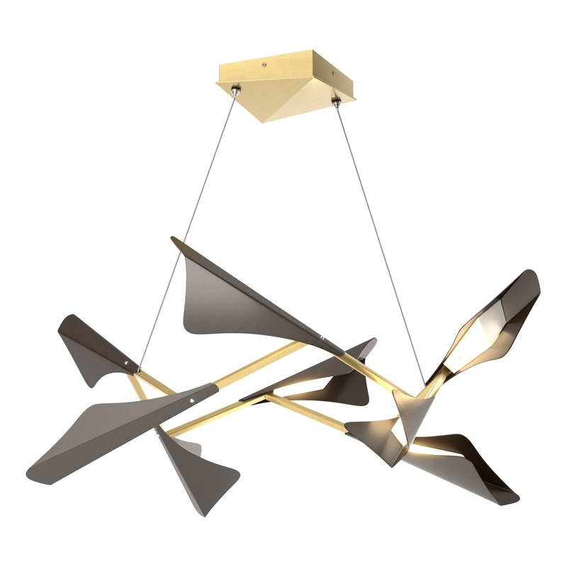Plume 8-Light LED Pendant Modern Brass Oil Rubbed Bronze